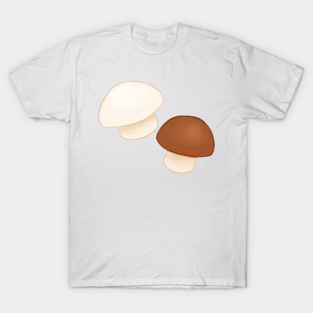 Champignon & Cremini Mushrooms T-Shirt by Snoozy